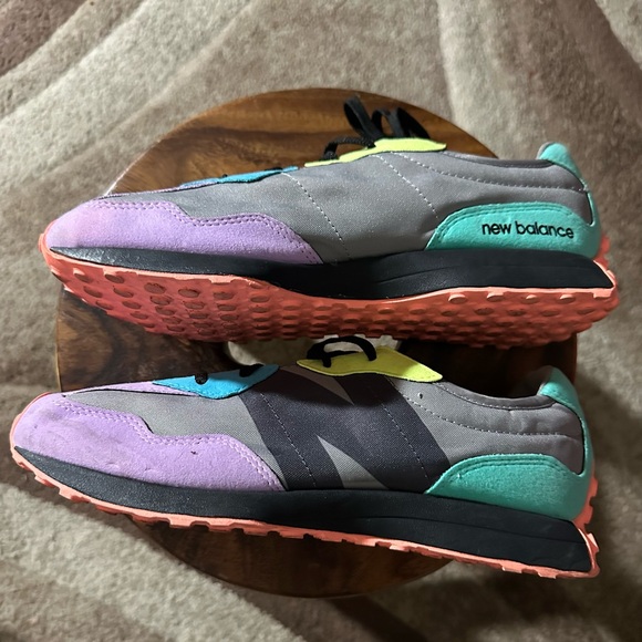 New Balance Gray Sneakers with Yellow and Blue Accents - Picture 8 of 11